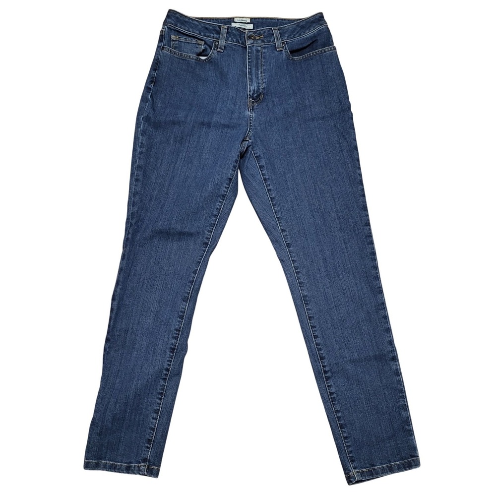LL Bean Classic Fit Jeans Womens size 10 Blue Denim Straight Leg Casual Pants